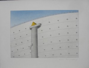 Boat with Yellow.1970 50x65cm.